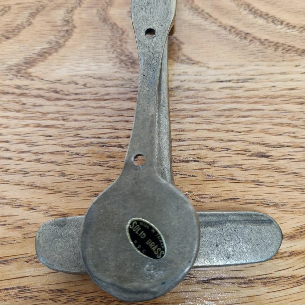 VTG Brass Golf Club Putter And Golf Ball Door Knocker